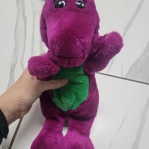 Purple Barney the Dinosaur plush toy